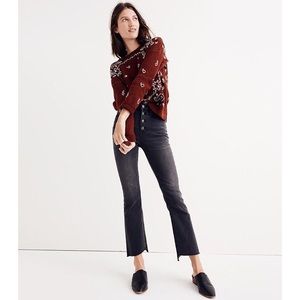 Madewell Cali Demi-Boot Jeans : Asymmetrical Hem
